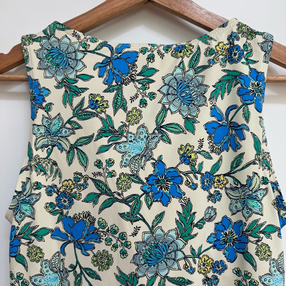 Lands End Floral High Neck Tankini Swimsuit Top Women Size 6 - Picture 7 of 13